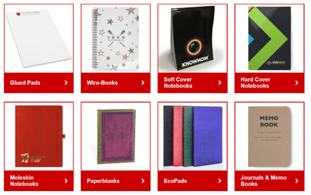 custom Moleskine notebooks